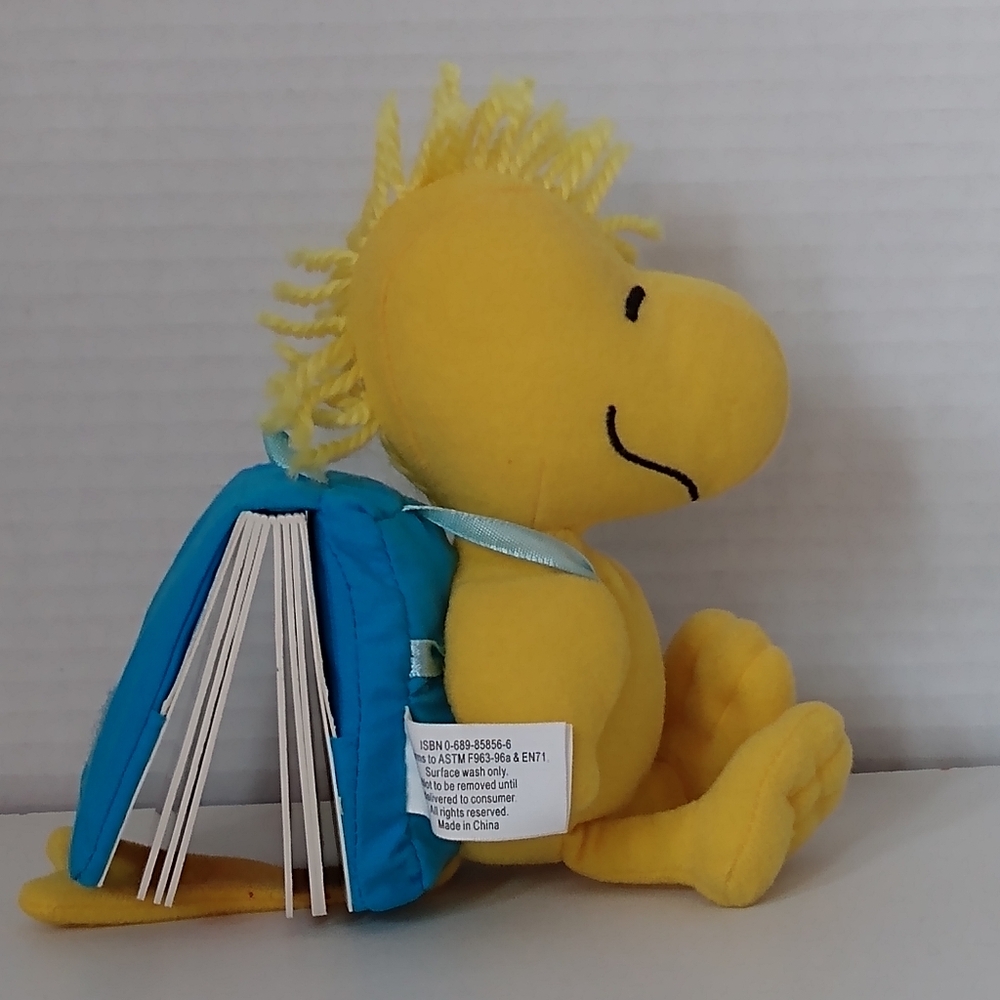 HTF Woodstock Stuffed Toy Backpack Hardcover Mini Book 2003 Little Simon w Tags